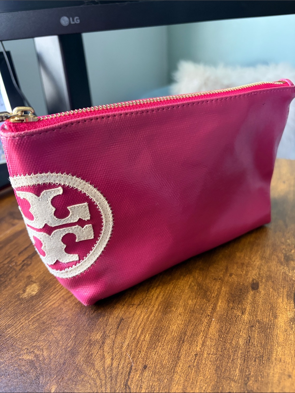 Tory Burch Zipper Makeup Bag